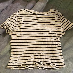 Striped crop top